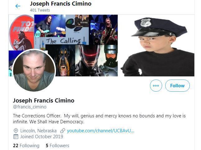 Joseph Cimino on Twitter